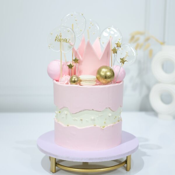 PINK CROWN CAKE