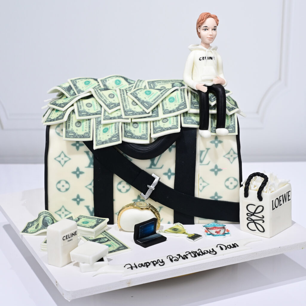 Dollar bag cake for him
