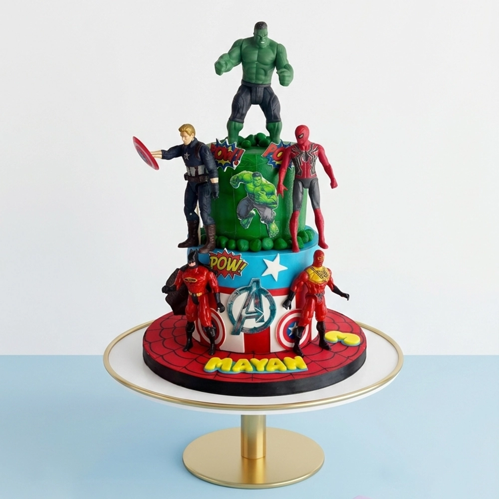 Ultimate Avengers Two Tiers Cake